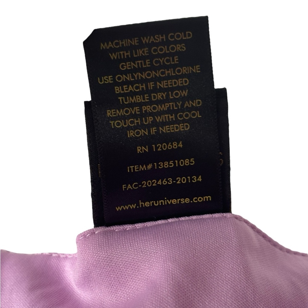 Disney Lavender Off-Shoulder Lace-Up Skater Dress - Picture 12 of 15
